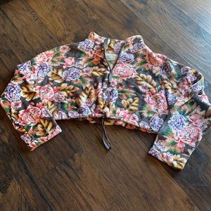 COPY - Cropped Fleece Zip Up Jacket